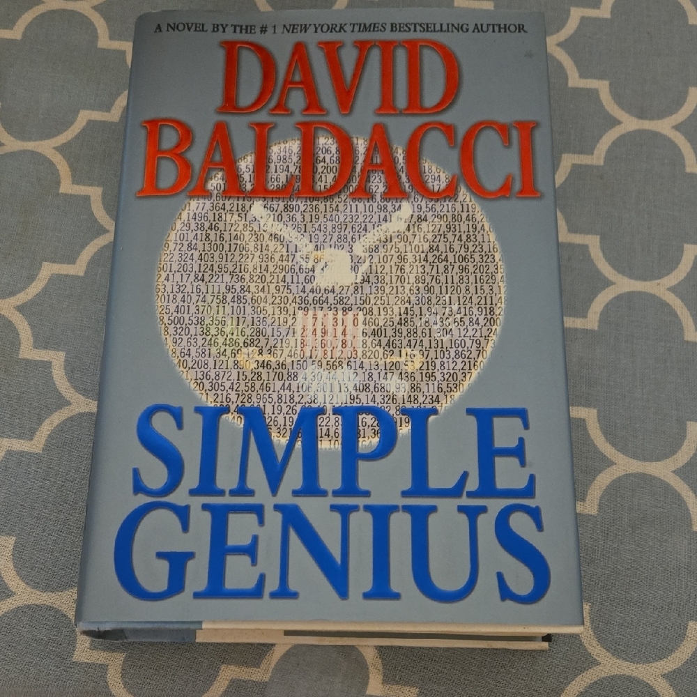 David Baldacci 'Simple Genius' Hardcover Book - Blue Cover